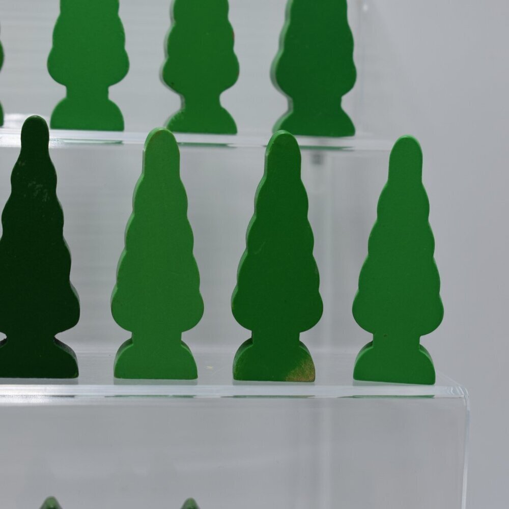 Lot of 25 Wooden Pine Trees and Spiral Trees 2" Evergreen for Train Playset - Picture 6 of 9
